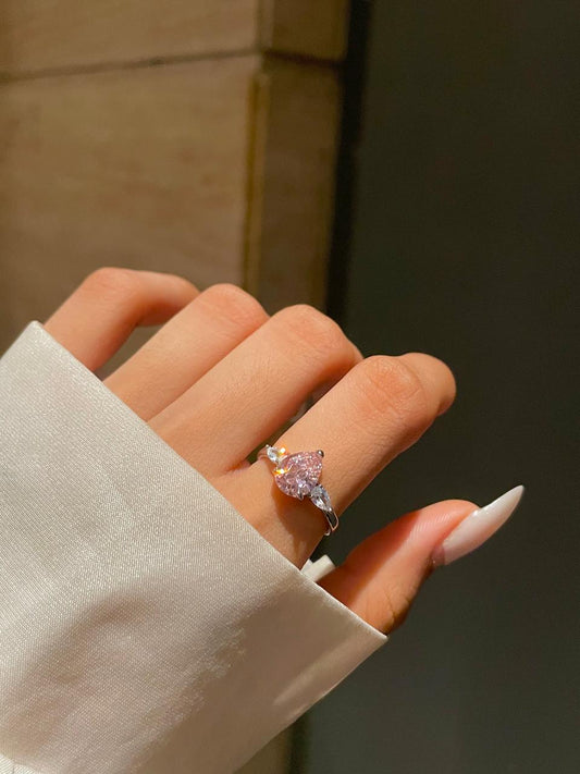 Lily drop Ring- pink