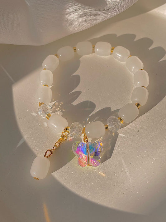 Fairy Butterfly Bracelet- white