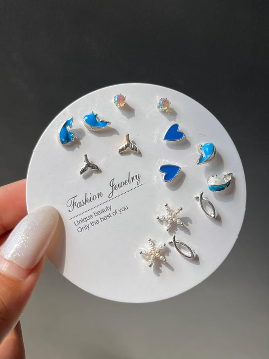 “Ocean” earrings combo