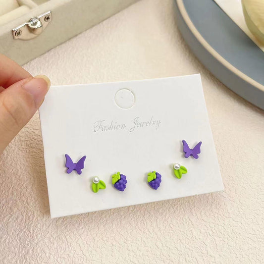 Purple Earrings combo