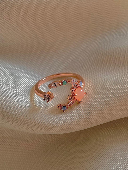 Peachy Moonlight Ring