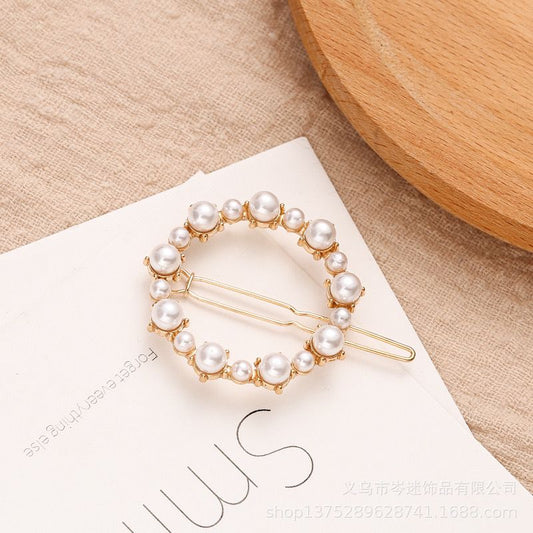 Round Pearl Hairclip