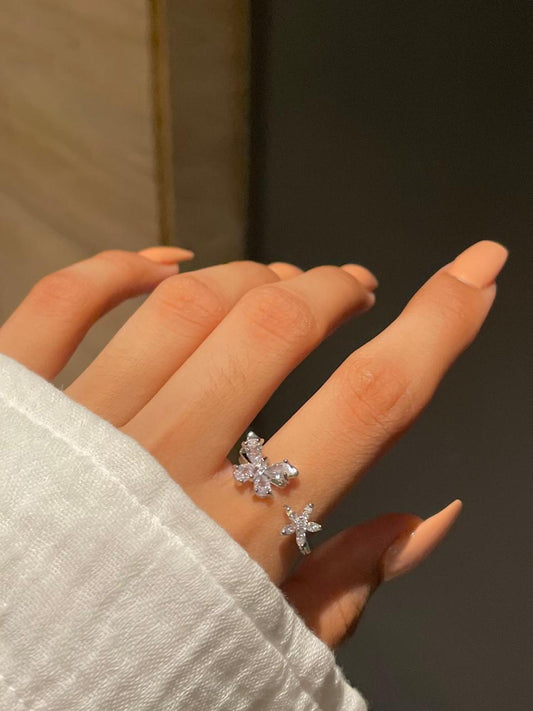 Butterfly Flower Ring