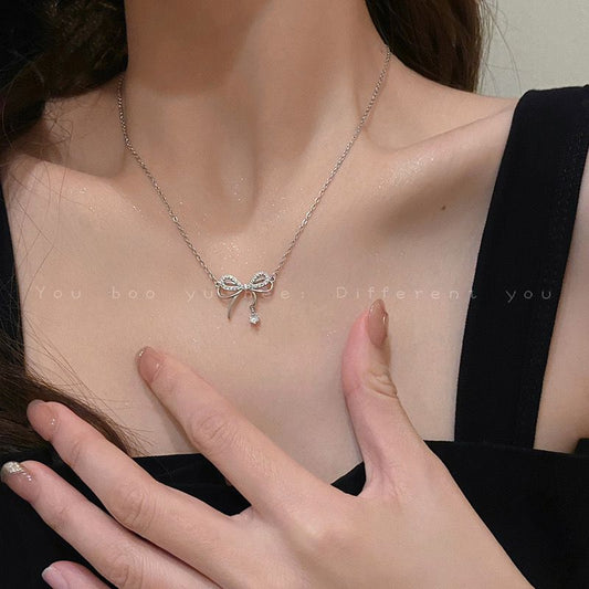 Bow Sparkle Necklace