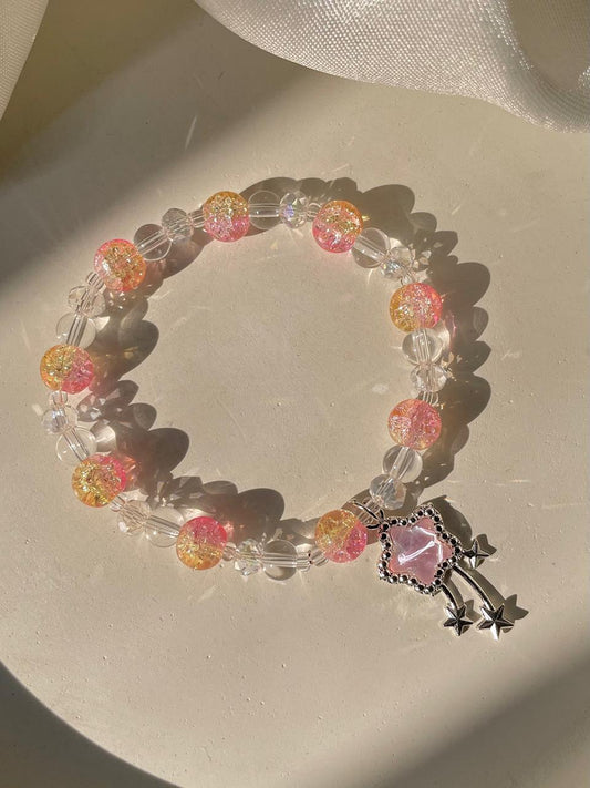 Shooting Star Bracelet- peachy hues