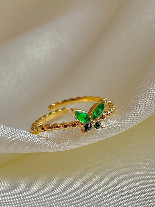 Butterfly Era Ring- green