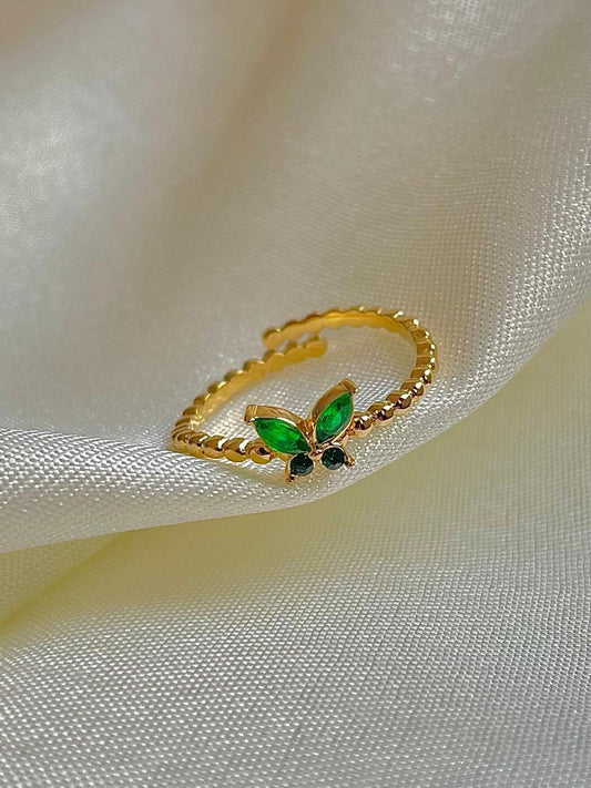 Butterfly Era Ring- green