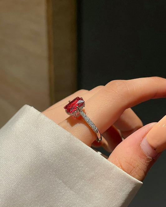 Luxe Promise Ring- red