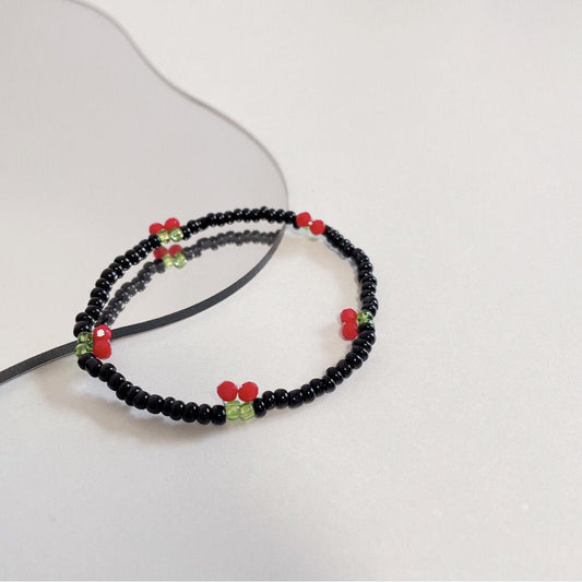 Cherry Season Bracelet- black