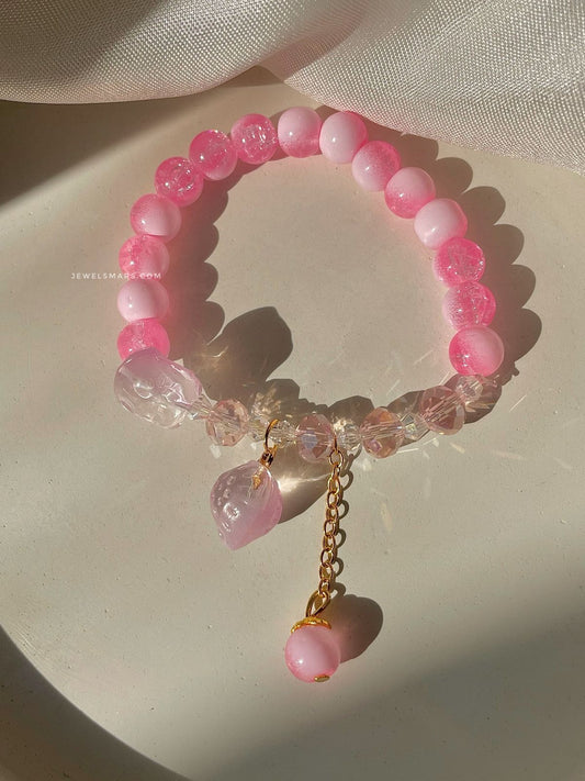 Pink Strawberry Bracelet