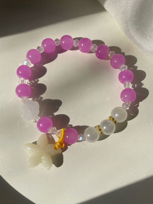 Ocean Starfish Bracelet- purple