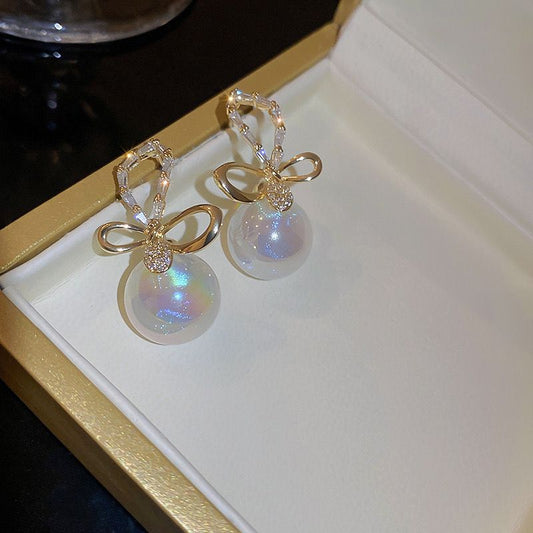 Butterfly Pearl Earrings