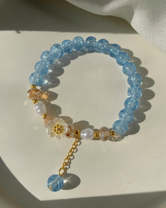 Dreamland Floral Bracelet- blue