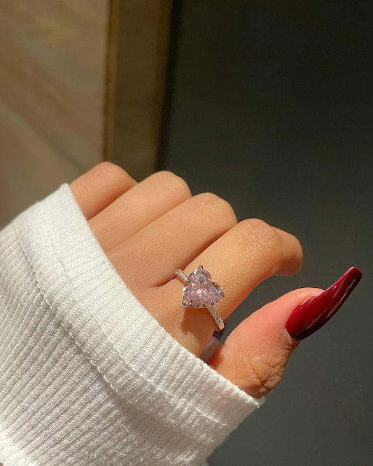 My Whole Heart Promise Ring- pink