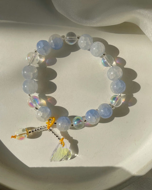 Sea Shell Bracelet- ocean blue