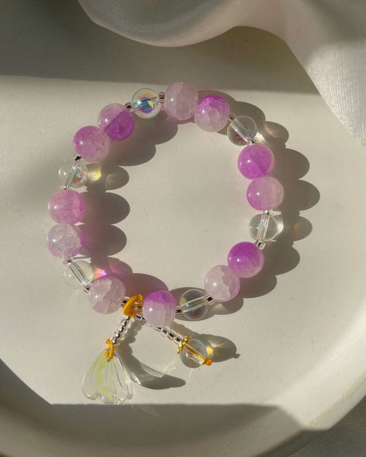 Sea Shell Bracelet- purple