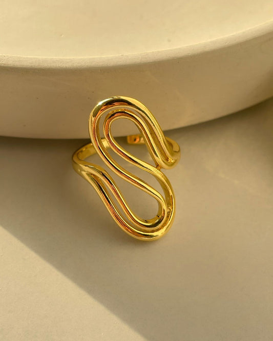 Wavy Statement Ring