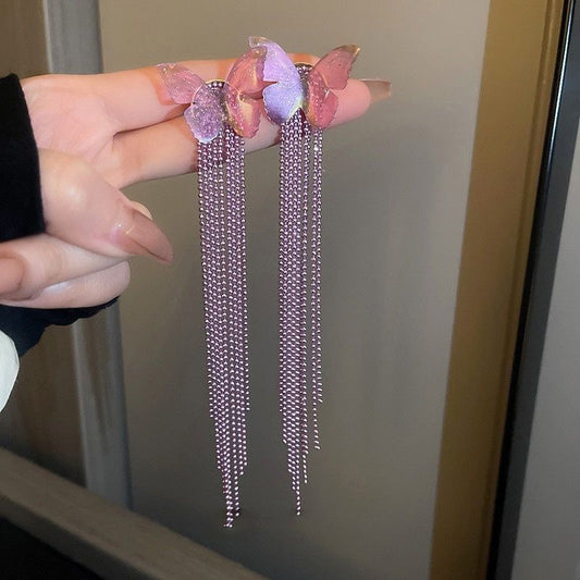 Dreamland Butterfly Tassel Earrings