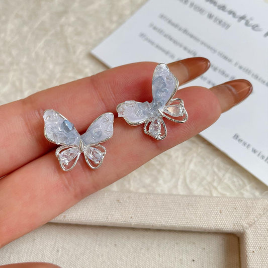 Crystal Butterfly Earrings
