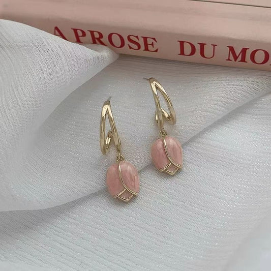 Tulip Hoop Earrings