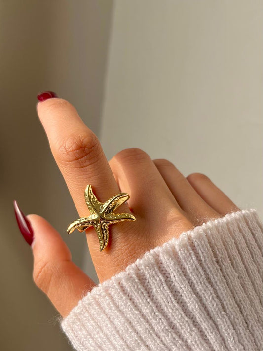Starfish Gold Ring