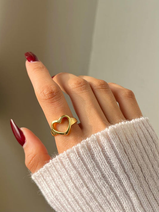 Hollow Heart Ring