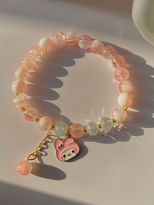 Cotton Candy Beaded Bracelet