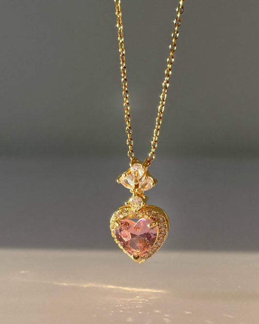 Smitten Sparkle Heart Necklace
