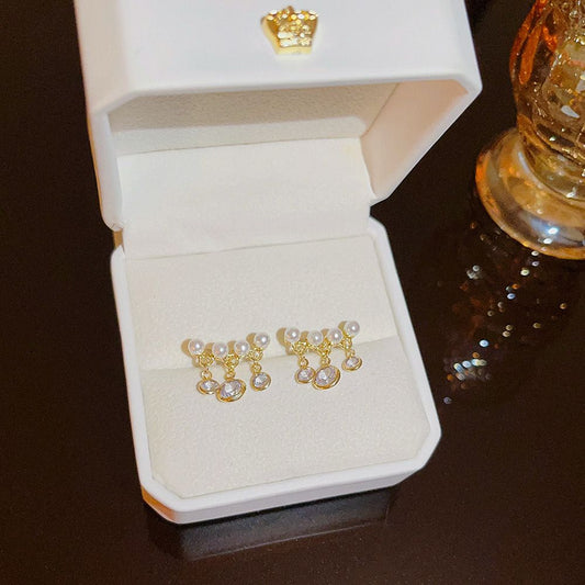 Aurora Pearly Chandelier earrings