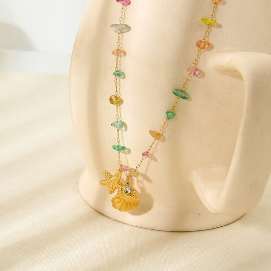 Twirl of Coral Necklace