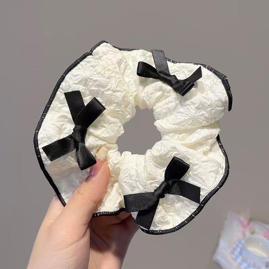 Snow white bow Scrunchie