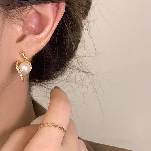Slay n Slytherin Pearl Earrings