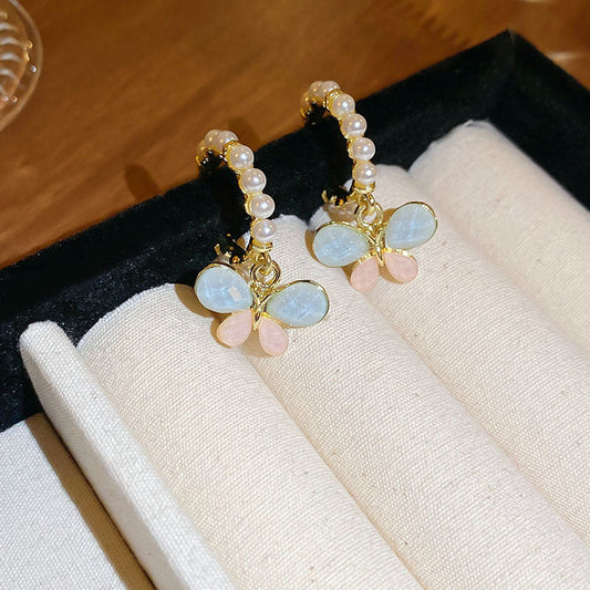 Wings with Bling Butterfly Earrings