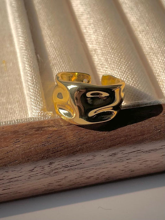 Gold Digger Hammered Ring