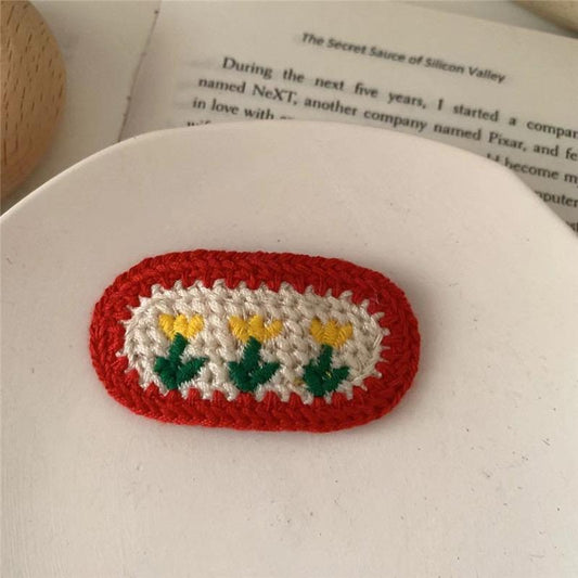 Dancing Dandelion Crochet Hair Clip