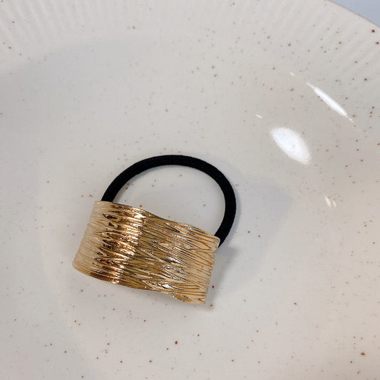 Textured Statement Metal Hair Tie