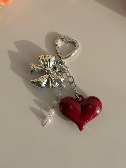 Lovesick Heart Bag Charm