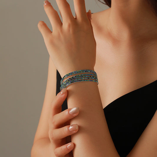 Shimmers of Blue Bracelet Set