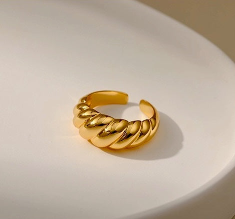 Golden Croissant Ring