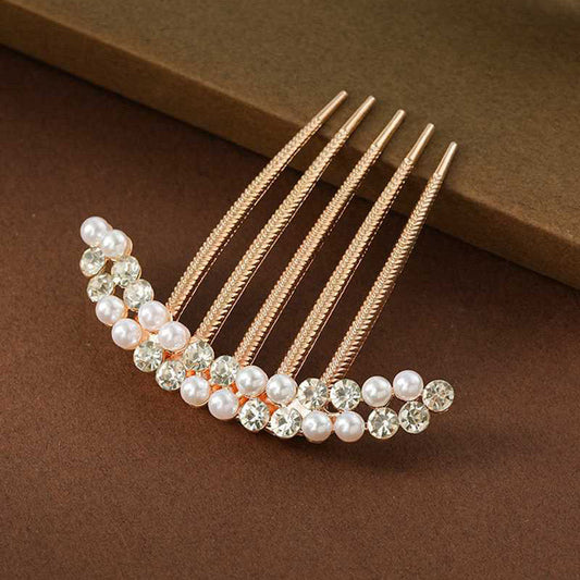Vintage French Pearls Hair comb