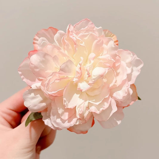 Blushing-blooming Rose Hairclip
