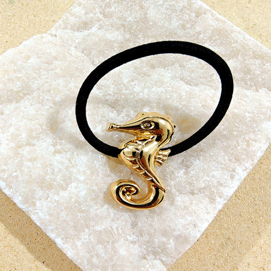 Sea Horse Statement Metal Hair Tie