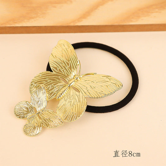 Butterfly-duo Statement Metal Hair Tie