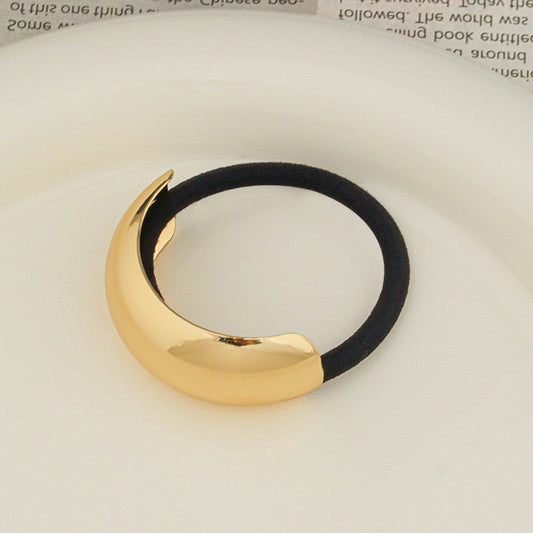 Bold Striped Statement Metal Hair Tie