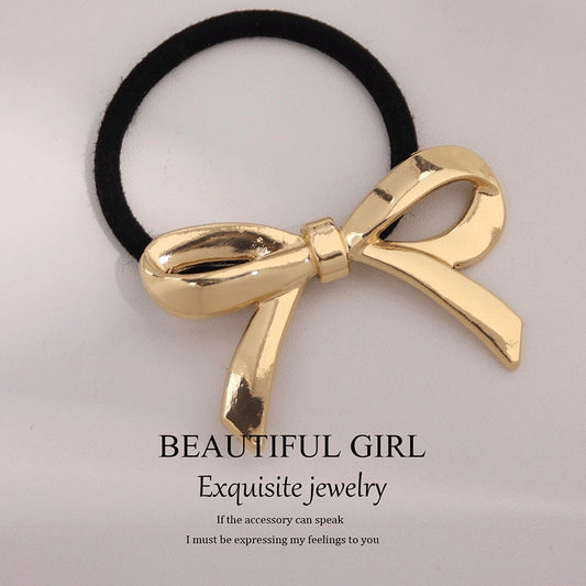 Classy Coquette Statement Metal Hair Tie