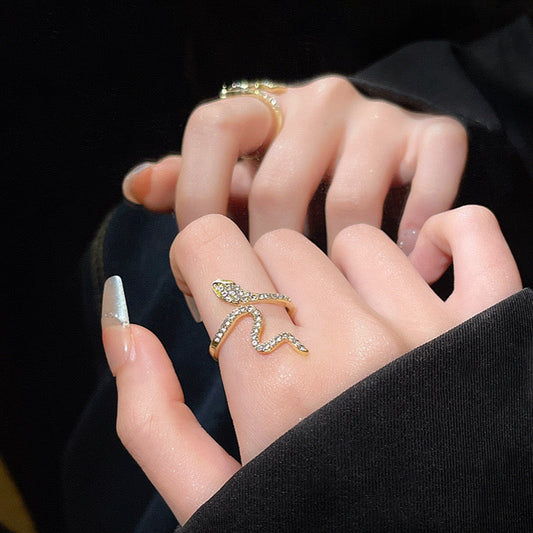 Studded Serpentine Ring