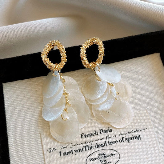 Champagne scales Earrings