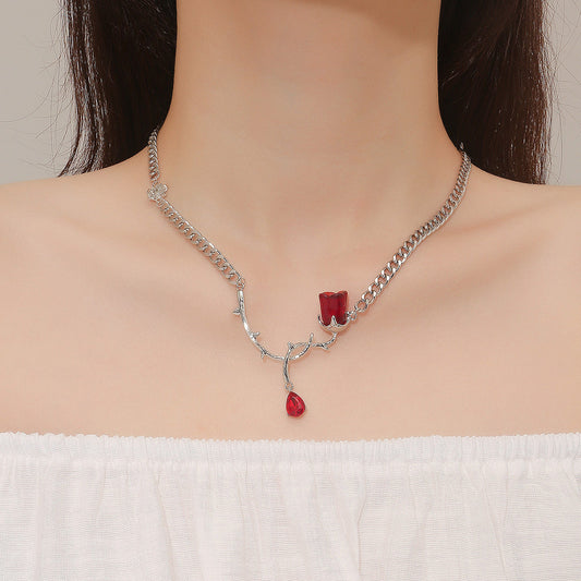 Vampire Rose Necklace