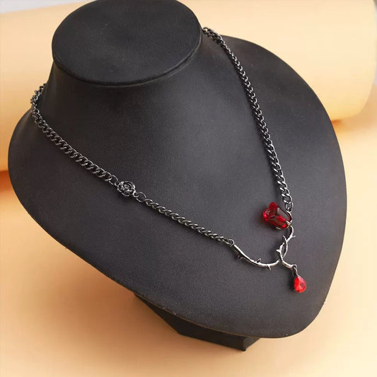 Vampire Rose Necklace