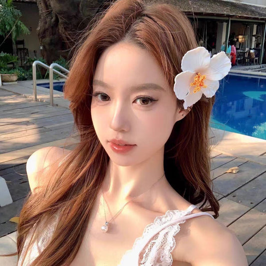 Azure Angel Hawaiian Hair Clip